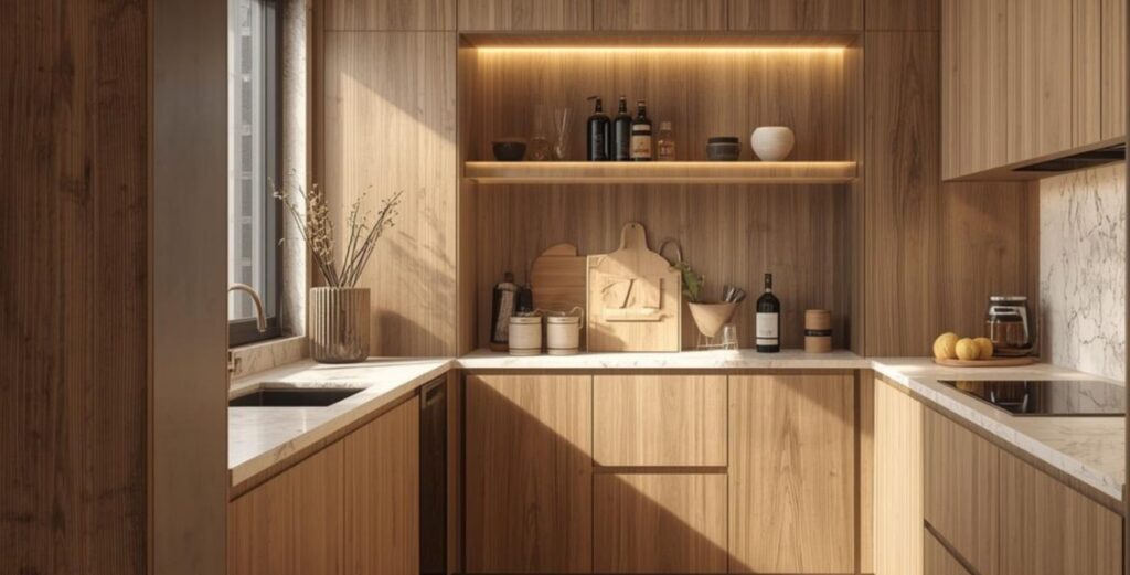 Finecraft Cabinets -Brown Casella Oak Kitchen